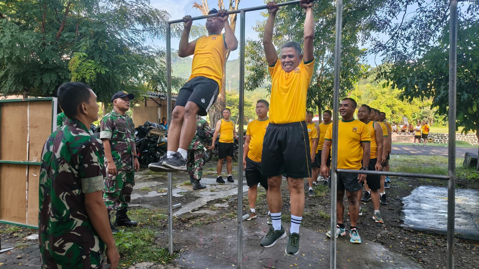 Jaga Kondisi Fisik Tetap Prima, Kodim 0728/Wonogiri Gelar Garjas Periodik