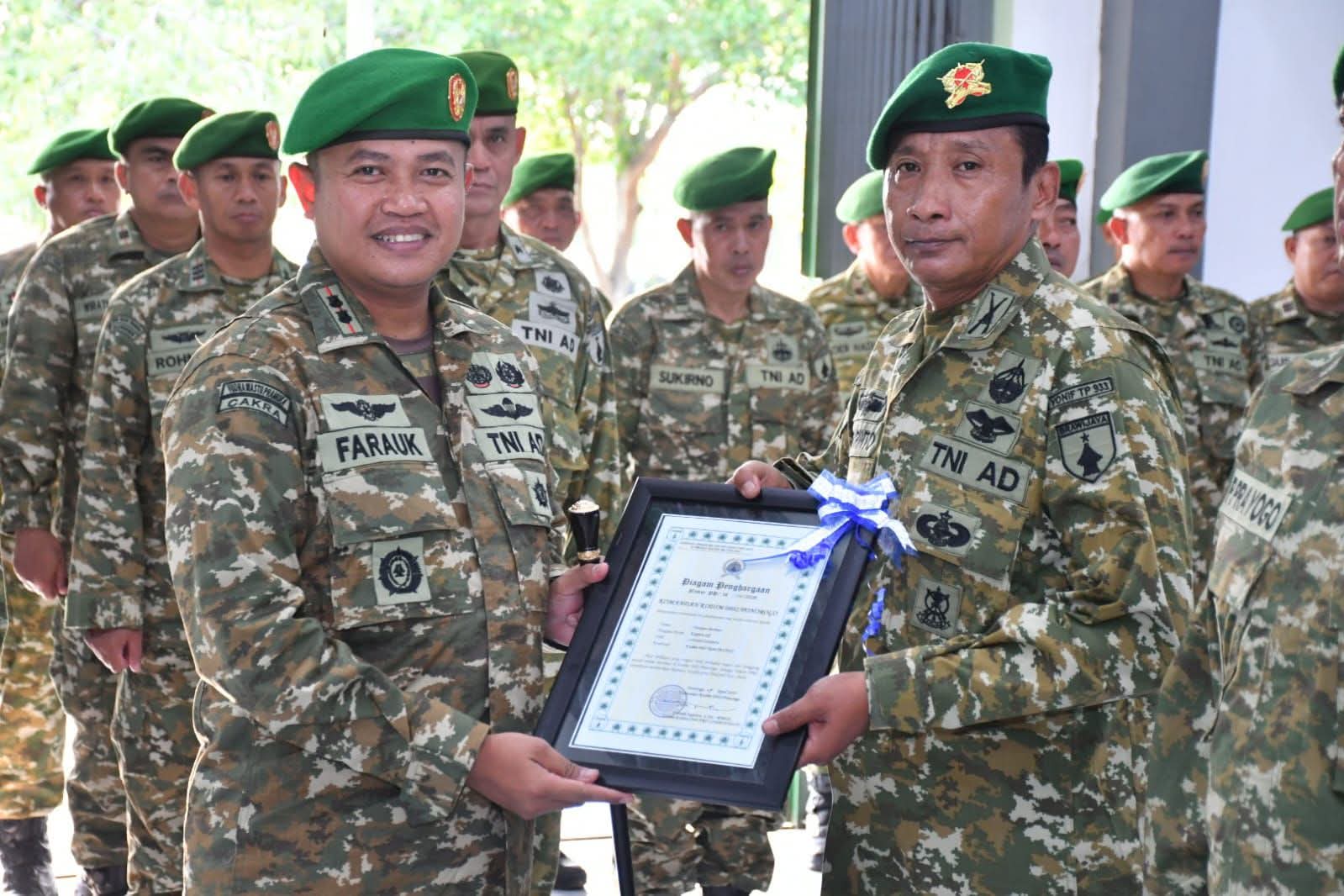 Dandim Ponorogo Pimpin Acara Laporan Korps Serah Terima Jabatan Pama